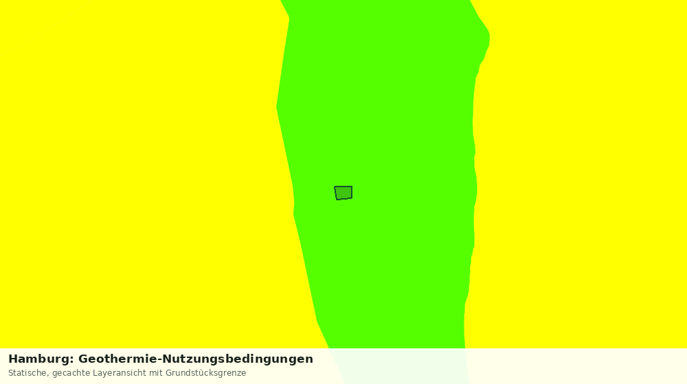 Statische Kartenansicht: Hamburg: Geothermie-Nutzungsbedingungen