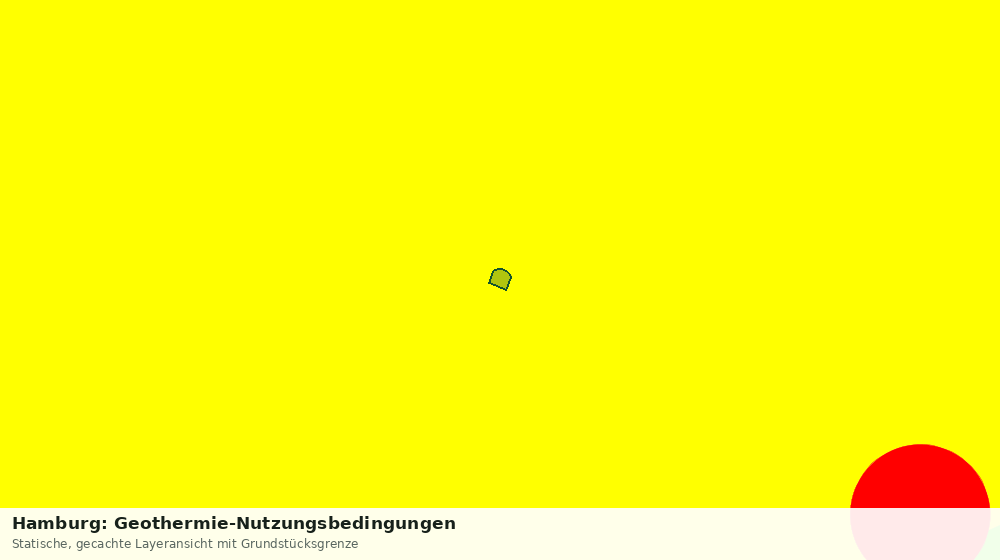 Statische Kartenansicht: Hamburg: Geothermie-Nutzungsbedingungen
