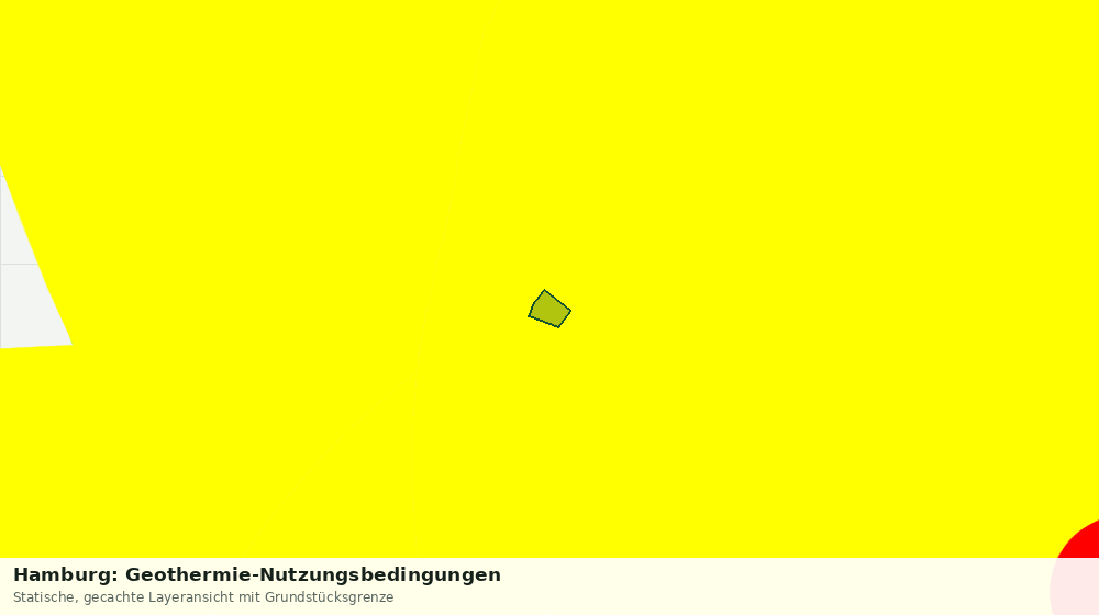 Statische Kartenansicht: Hamburg: Geothermie-Nutzungsbedingungen