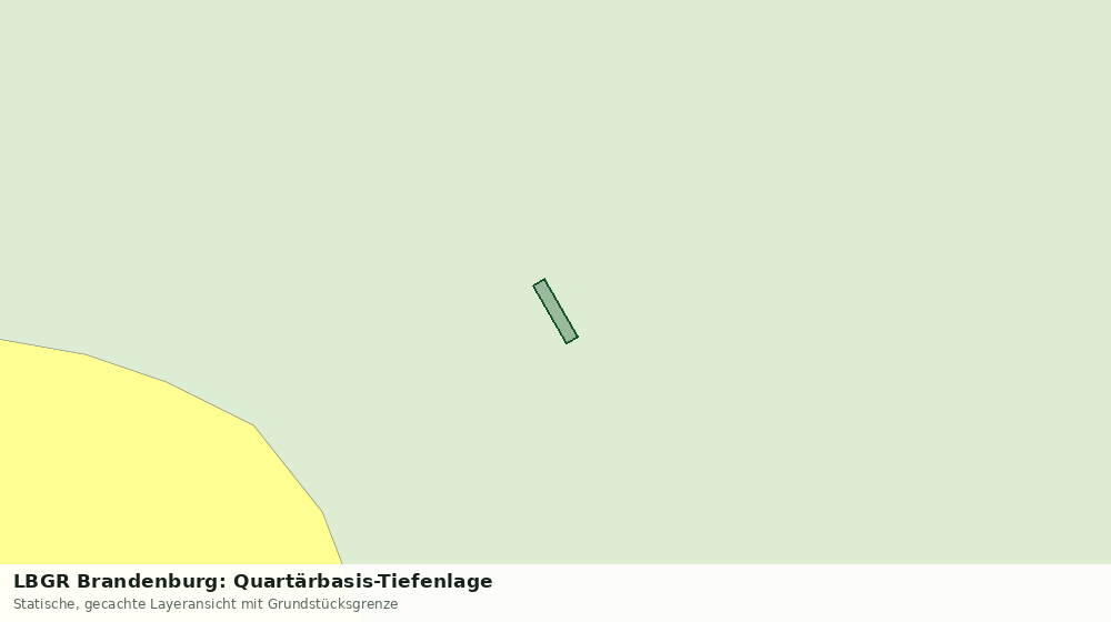 Statische Kartenansicht: LBGR Brandenburg: Quartärbasis-Tiefenlage