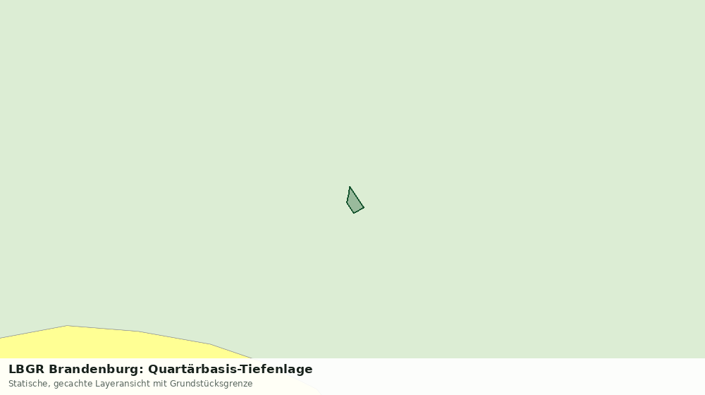 Statische Kartenansicht: LBGR Brandenburg: Quartärbasis-Tiefenlage
