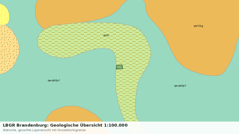 Statische Kartenansicht: LBGR Brandenburg: Geologische Übersicht 1:100.000