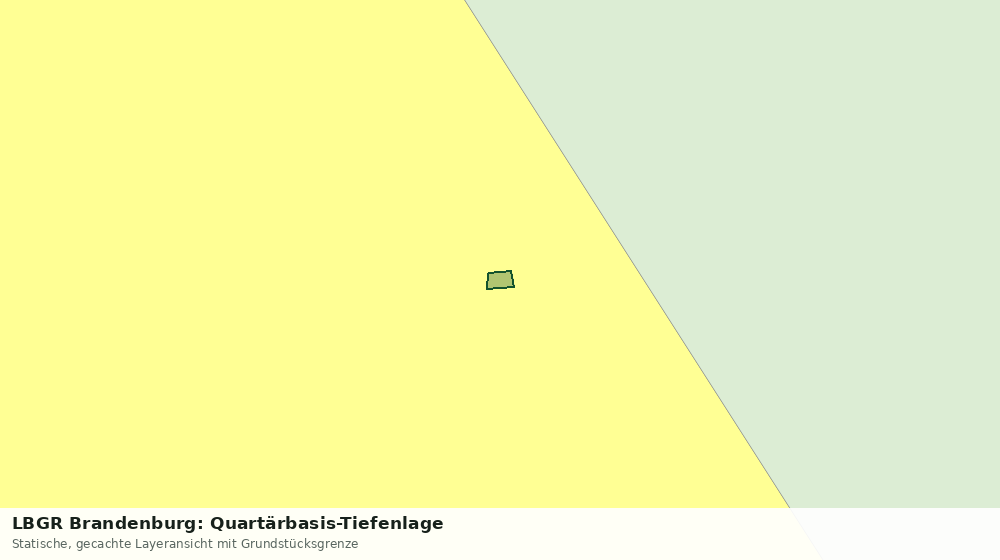 Statische Kartenansicht: LBGR Brandenburg: Quartärbasis-Tiefenlage