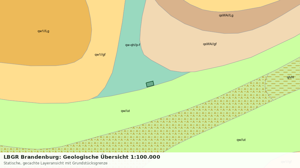 Statische Kartenansicht: LBGR Brandenburg: Geologische Übersicht 1:100.000