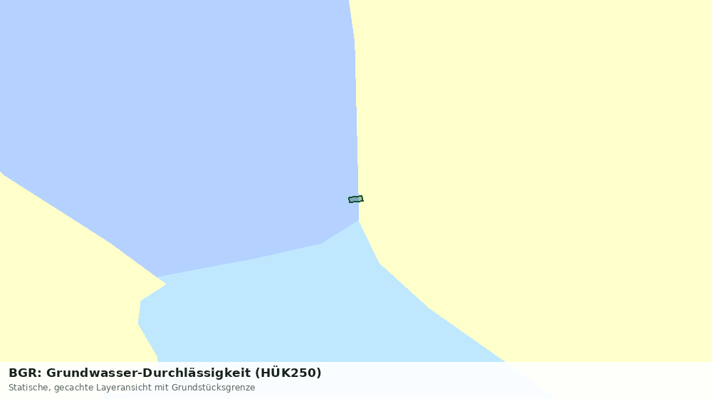 Statische Kartenansicht: BGR: Grundwasser-Durchlässigkeit (HÜK250)