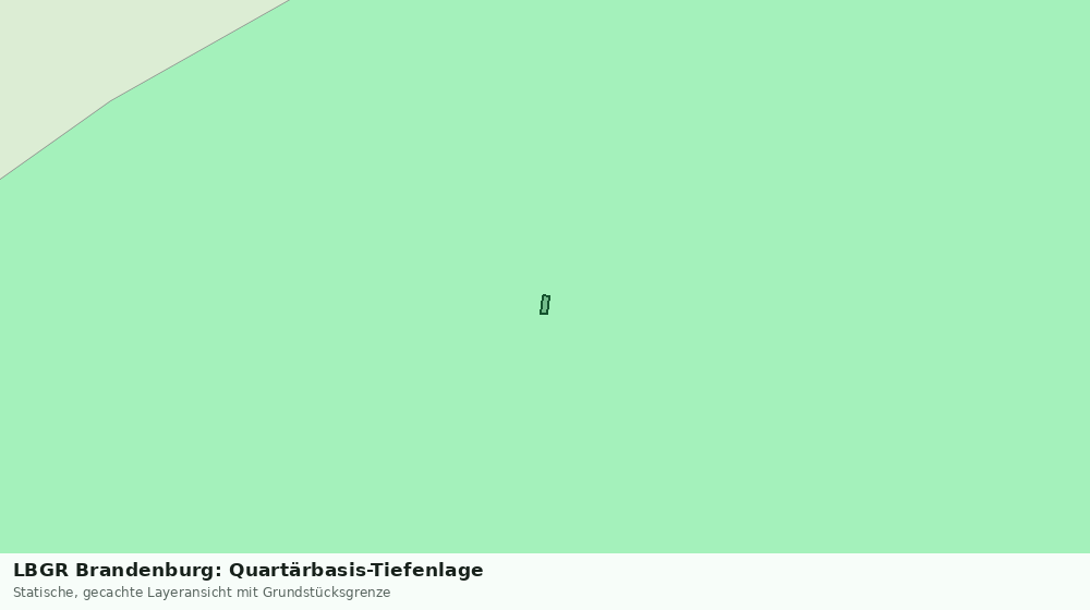 Statische Kartenansicht: LBGR Brandenburg: Quartärbasis-Tiefenlage