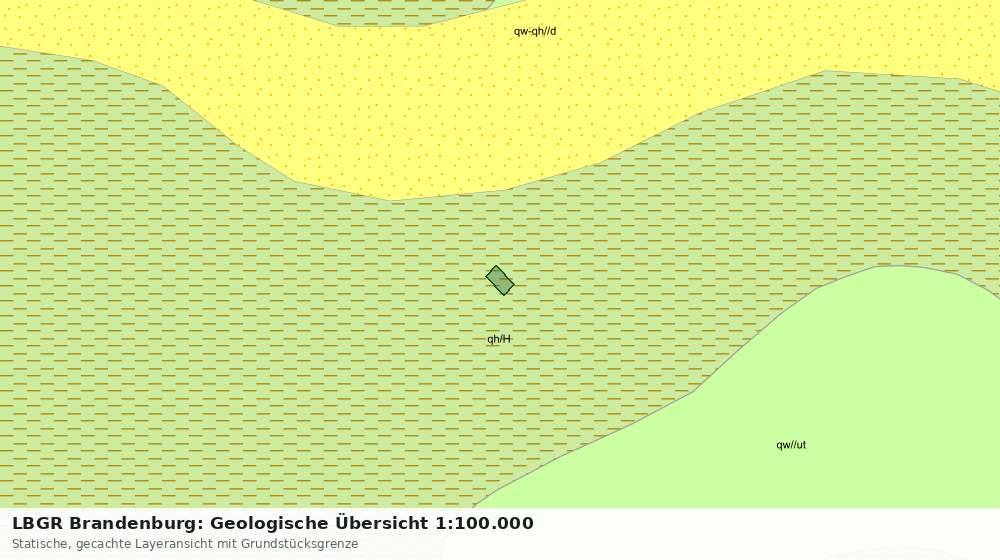 Statische Kartenansicht: LBGR Brandenburg: Geologische Übersicht 1:100.000