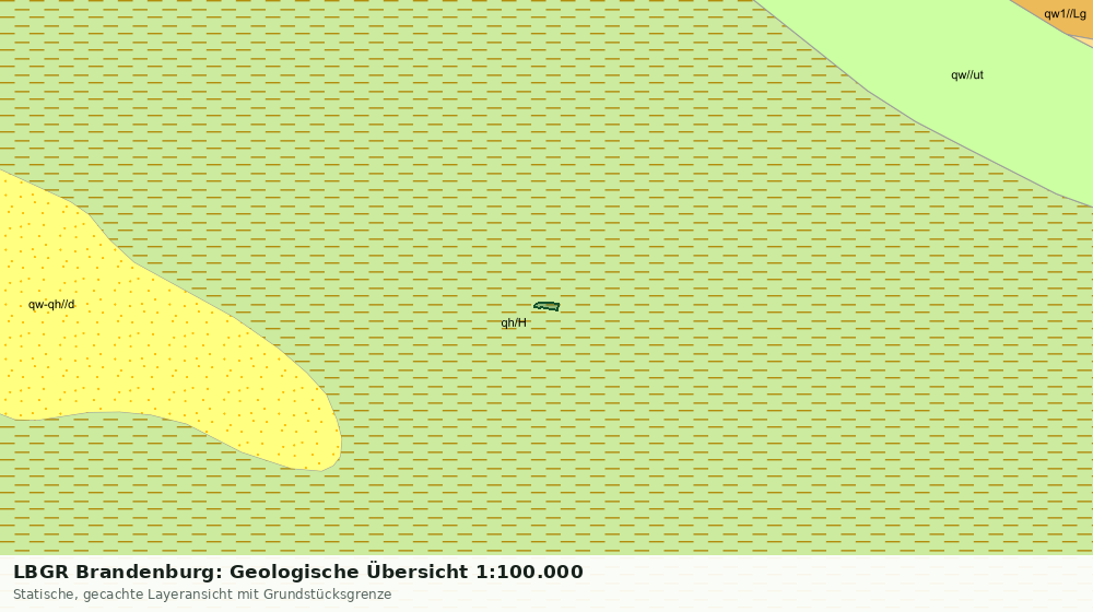 Statische Kartenansicht: LBGR Brandenburg: Geologische Übersicht 1:100.000