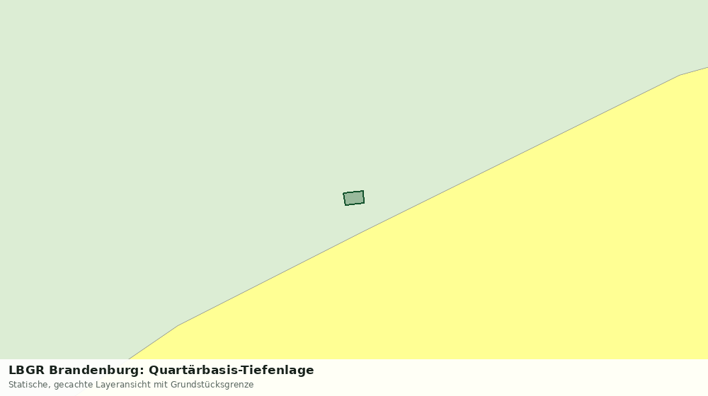 Statische Kartenansicht: LBGR Brandenburg: Quartärbasis-Tiefenlage