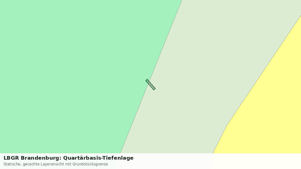Statische Kartenansicht: LBGR Brandenburg: Quartärbasis-Tiefenlage