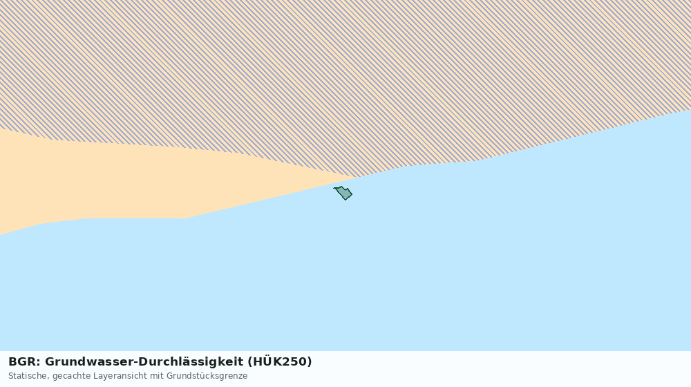 Statische Kartenansicht: BGR: Grundwasser-Durchlässigkeit (HÜK250)