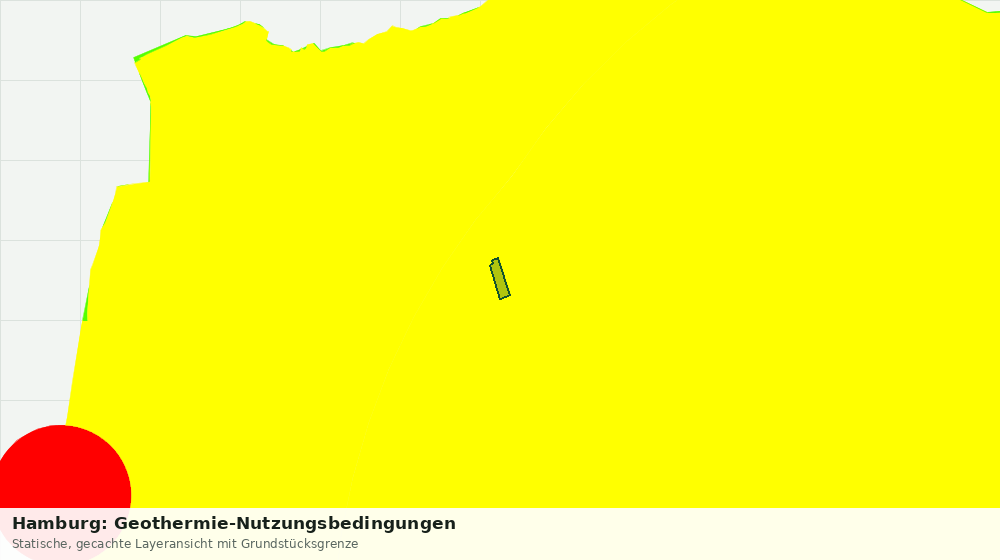 Statische Kartenansicht: Hamburg: Geothermie-Nutzungsbedingungen