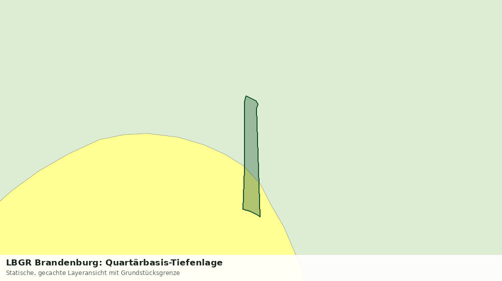 Statische Kartenansicht: LBGR Brandenburg: Quartärbasis-Tiefenlage