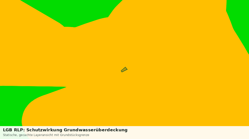 Statische Kartenansicht: LGB RLP: Schutzwirkung Grundwasserüberdeckung