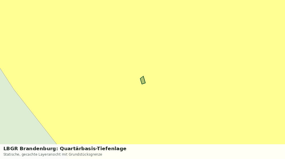 Statische Kartenansicht: LBGR Brandenburg: Quartärbasis-Tiefenlage