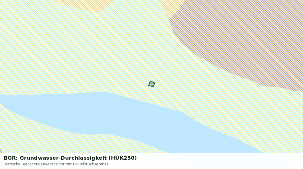 Statische Kartenansicht: BGR: Grundwasser-Durchlässigkeit (HÜK250)