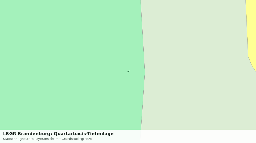 Statische Kartenansicht: LBGR Brandenburg: Quartärbasis-Tiefenlage