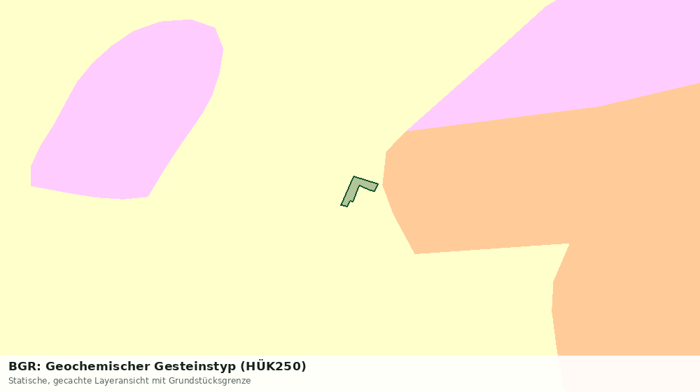 Statische Kartenansicht: BGR: Geochemischer Gesteinstyp (HÜK250)
