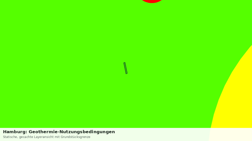 Statische Kartenansicht: Hamburg: Geothermie-Nutzungsbedingungen