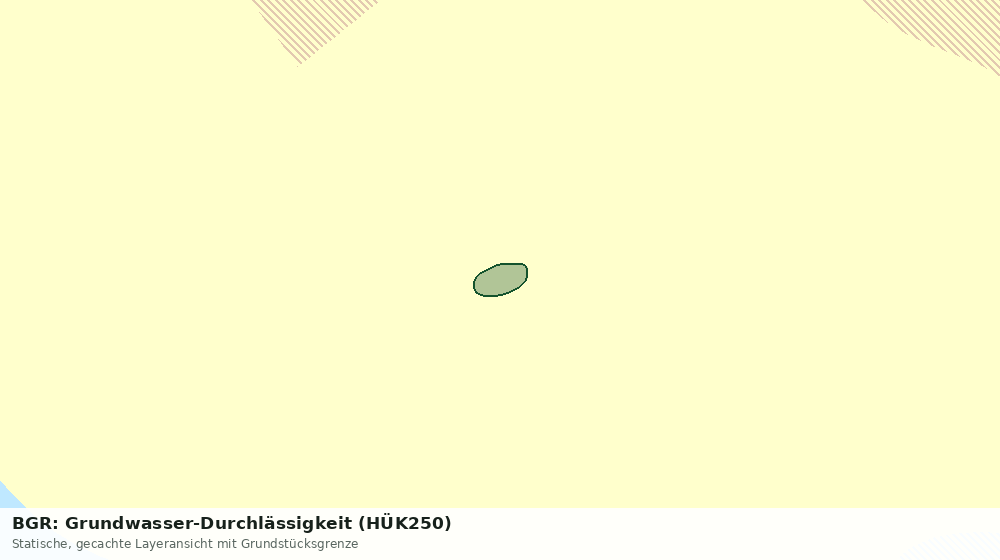 Statische Kartenansicht: BGR: Grundwasser-Durchlässigkeit (HÜK250)