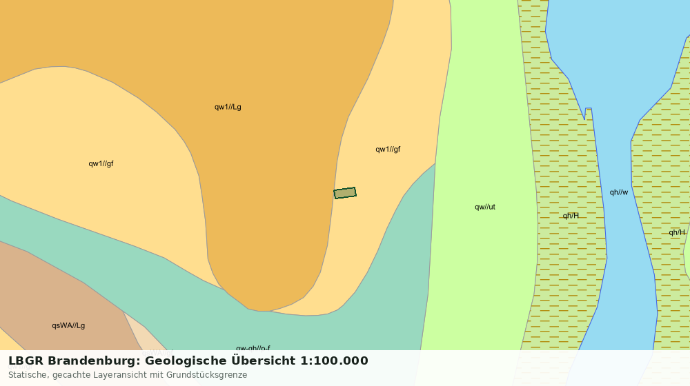 Statische Kartenansicht: LBGR Brandenburg: Geologische Übersicht 1:100.000