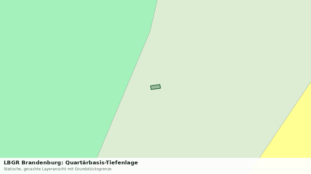 Statische Kartenansicht: LBGR Brandenburg: Quartärbasis-Tiefenlage