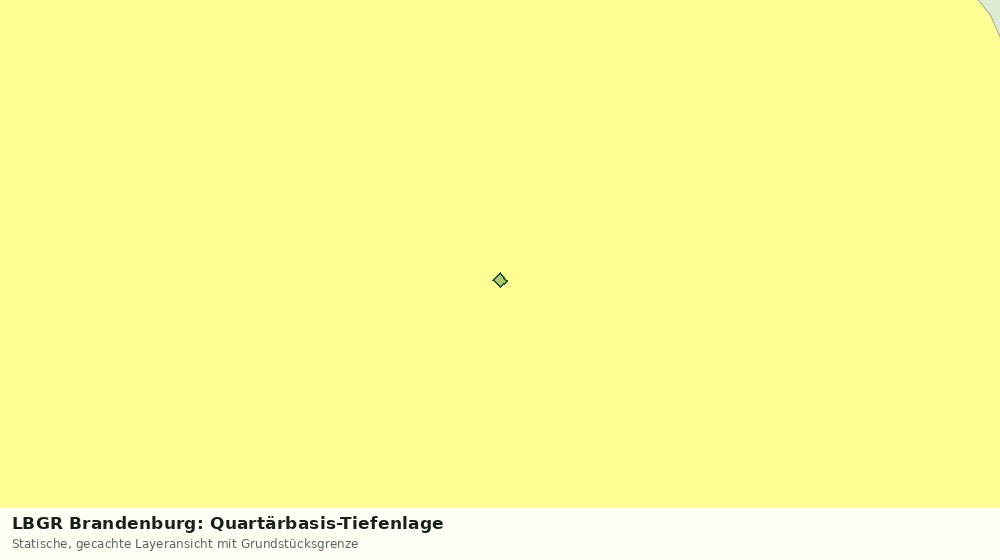 Statische Kartenansicht: LBGR Brandenburg: Quartärbasis-Tiefenlage