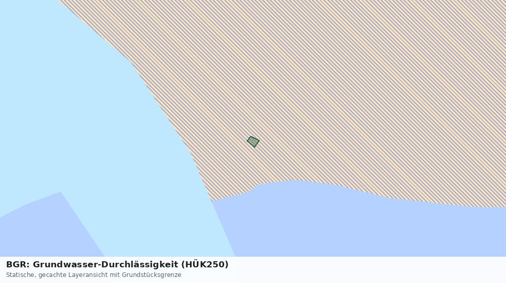 Statische Kartenansicht: BGR: Grundwasser-Durchlässigkeit (HÜK250)