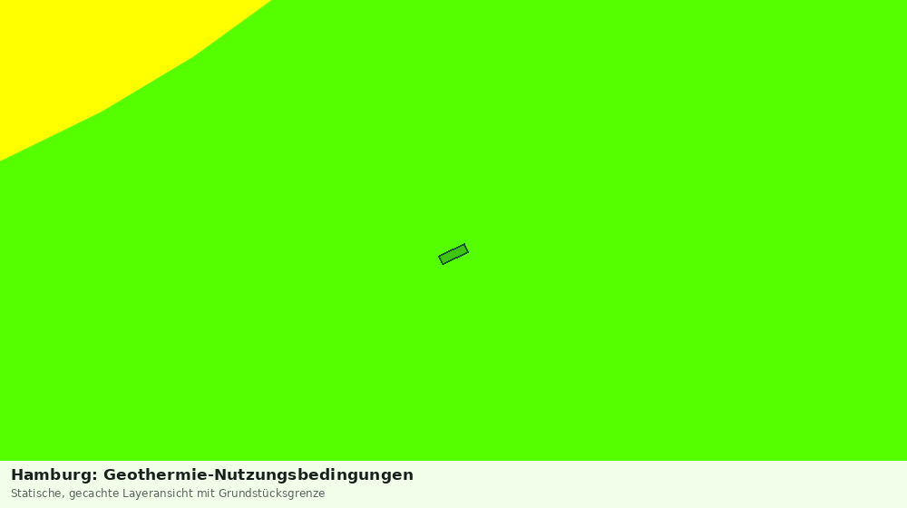 Statische Kartenansicht: Hamburg: Geothermie-Nutzungsbedingungen