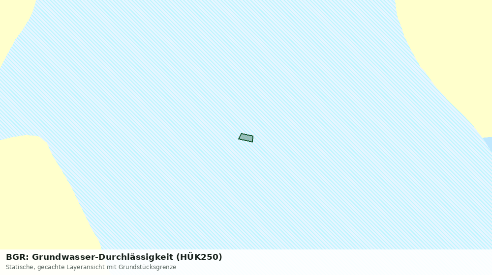 Statische Kartenansicht: BGR: Grundwasser-Durchlässigkeit (HÜK250)