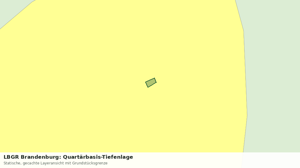 Statische Kartenansicht: LBGR Brandenburg: Quartärbasis-Tiefenlage