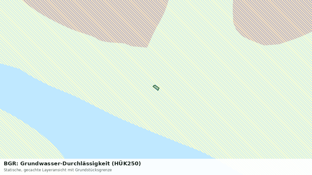 Statische Kartenansicht: BGR: Grundwasser-Durchlässigkeit (HÜK250)