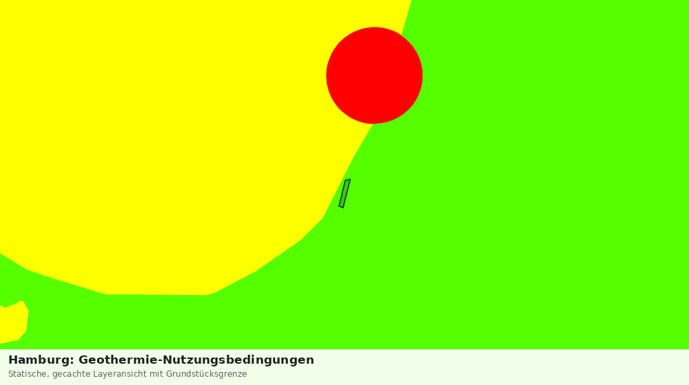 Statische Kartenansicht: Hamburg: Geothermie-Nutzungsbedingungen