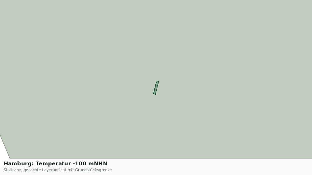 Statische Kartenansicht: Hamburg: Temperatur -100 mNHN