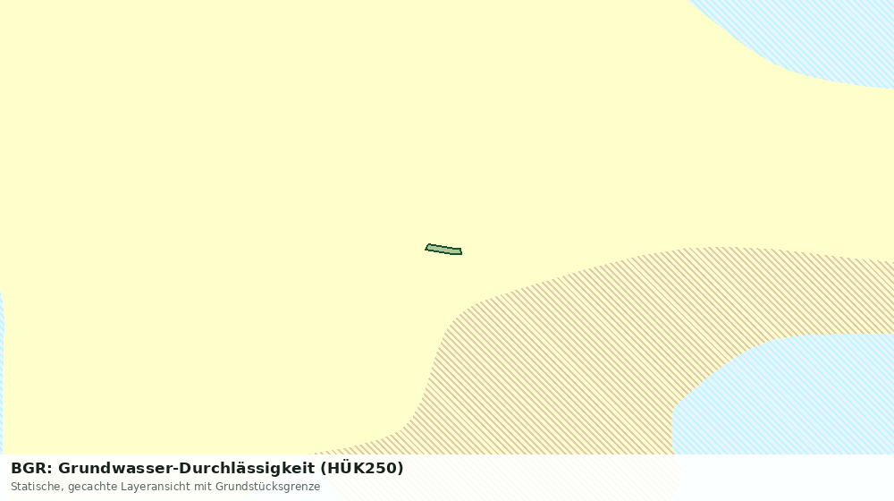 Statische Kartenansicht: BGR: Grundwasser-Durchlässigkeit (HÜK250)