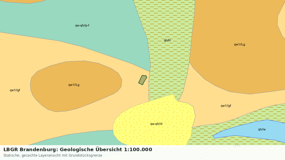 Statische Kartenansicht: LBGR Brandenburg: Geologische Übersicht 1:100.000
