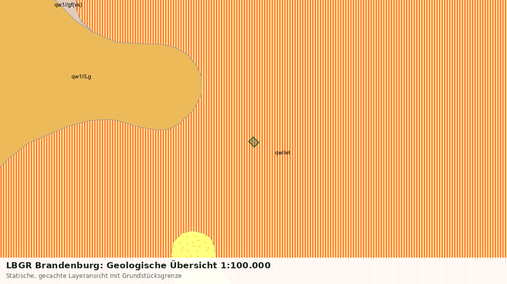 Statische Kartenansicht: LBGR Brandenburg: Geologische Übersicht 1:100.000