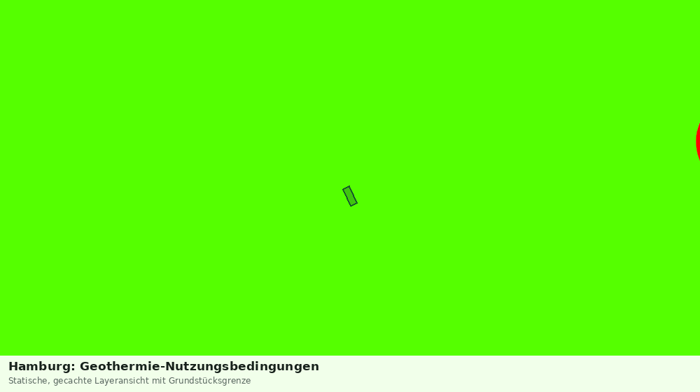 Statische Kartenansicht: Hamburg: Geothermie-Nutzungsbedingungen