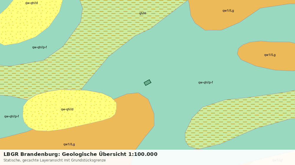 Statische Kartenansicht: LBGR Brandenburg: Geologische Übersicht 1:100.000