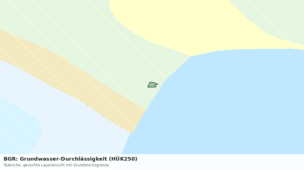 Statische Kartenansicht: BGR: Grundwasser-Durchlässigkeit (HÜK250)