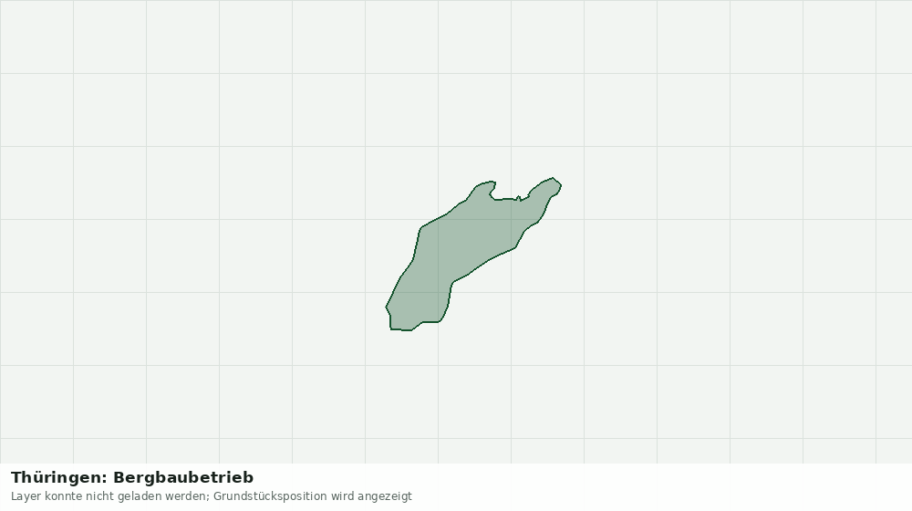 Statische Kartenansicht: Thüringen: Bergbaubetrieb