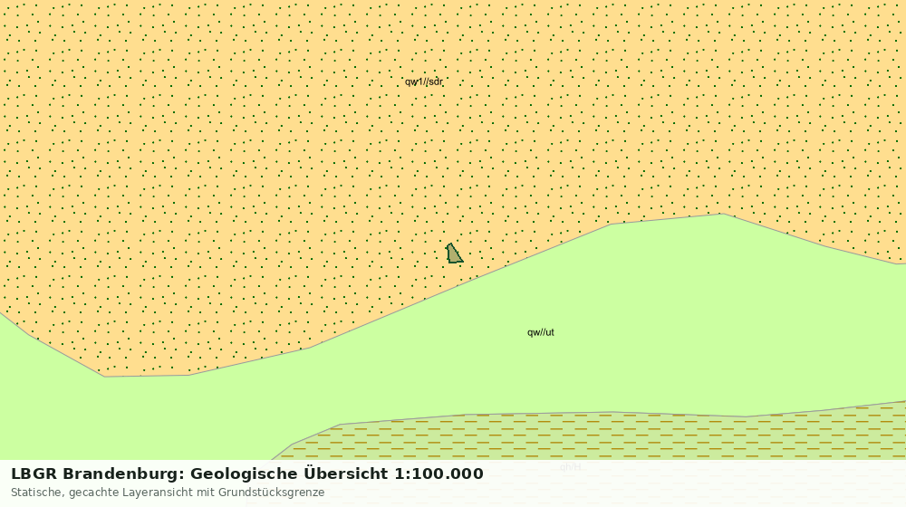 Statische Kartenansicht: LBGR Brandenburg: Geologische Übersicht 1:100.000
