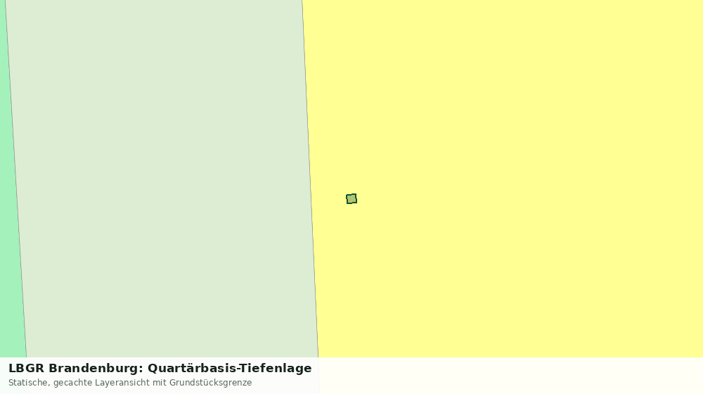 Statische Kartenansicht: LBGR Brandenburg: Quartärbasis-Tiefenlage