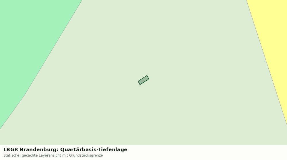 Statische Kartenansicht: LBGR Brandenburg: Quartärbasis-Tiefenlage