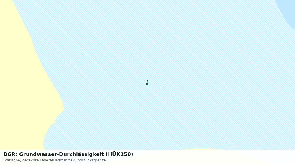 Statische Kartenansicht: BGR: Grundwasser-Durchlässigkeit (HÜK250)