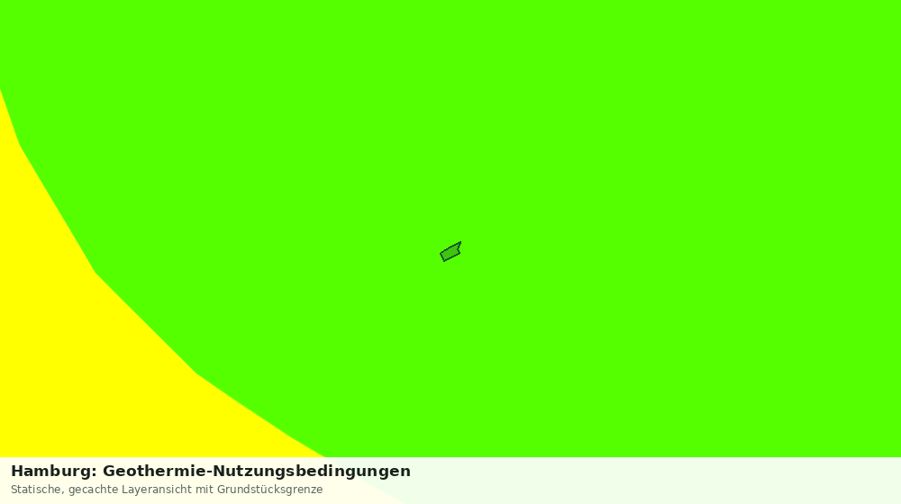 Statische Kartenansicht: Hamburg: Geothermie-Nutzungsbedingungen