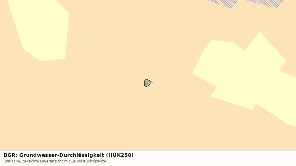 Statische Kartenansicht: BGR: Grundwasser-Durchlässigkeit (HÜK250)