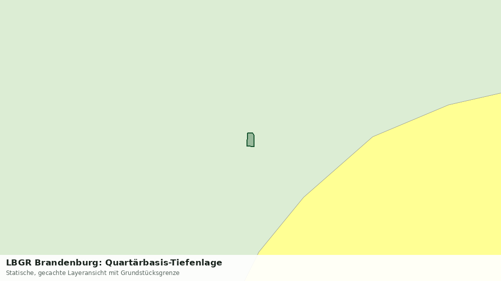 Statische Kartenansicht: LBGR Brandenburg: Quartärbasis-Tiefenlage