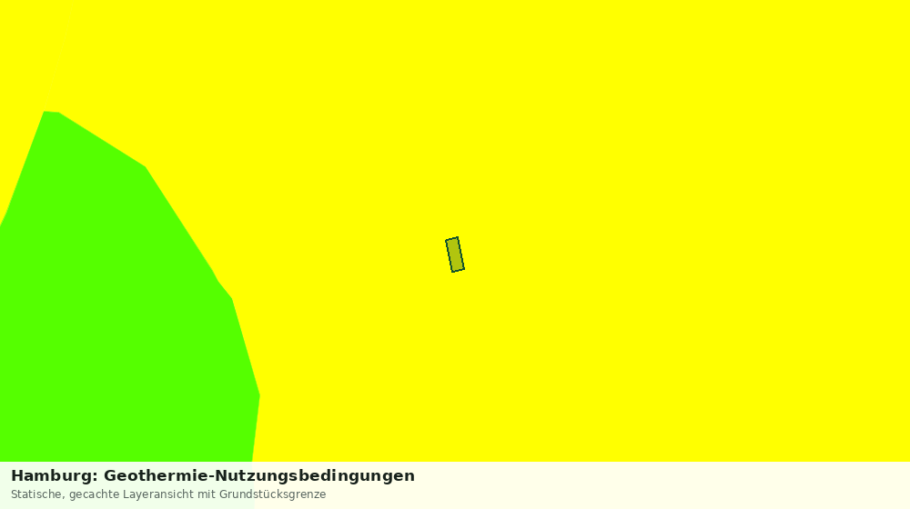 Statische Kartenansicht: Hamburg: Geothermie-Nutzungsbedingungen