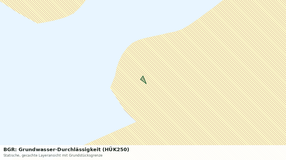 Statische Kartenansicht: BGR: Grundwasser-Durchlässigkeit (HÜK250)